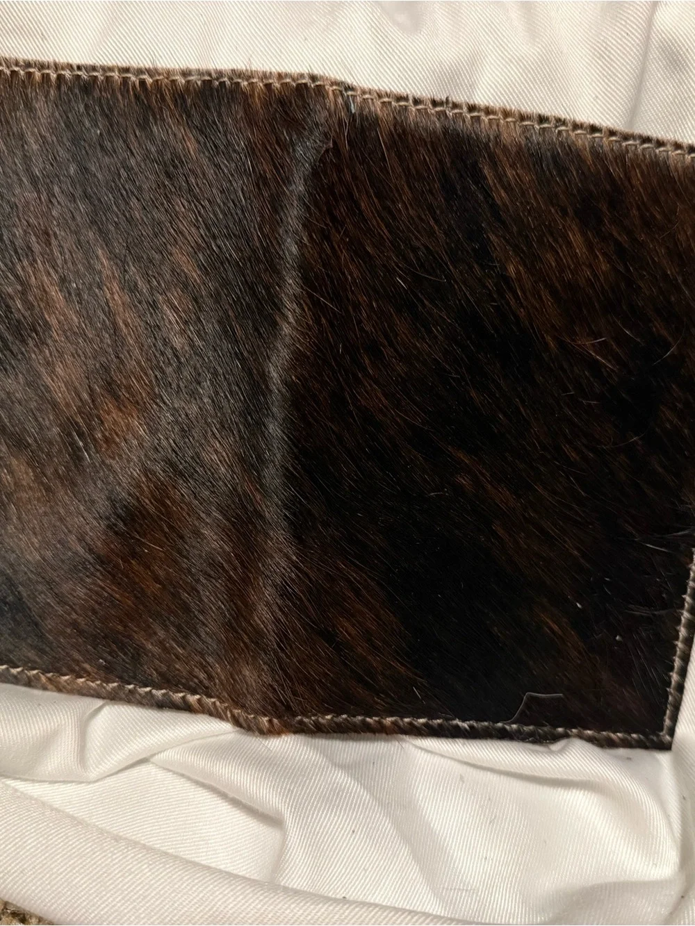 Haircalf Bi-Fold Wallet in Dark Brown